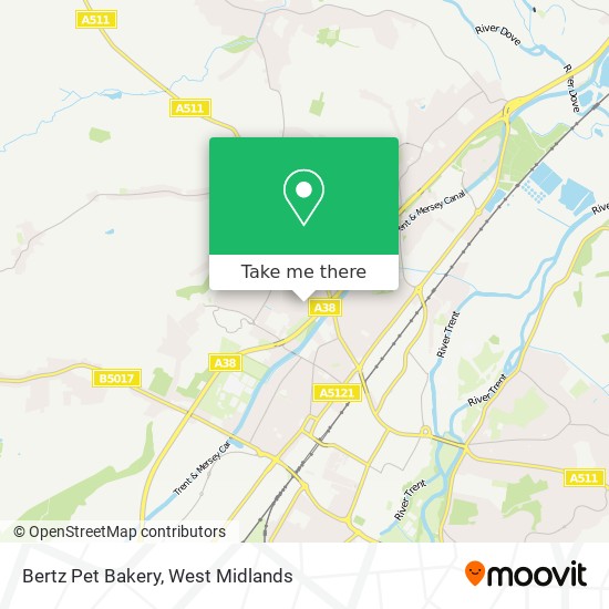 Bertz Pet Bakery map