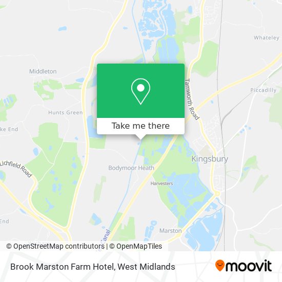 Brook Marston Farm Hotel map