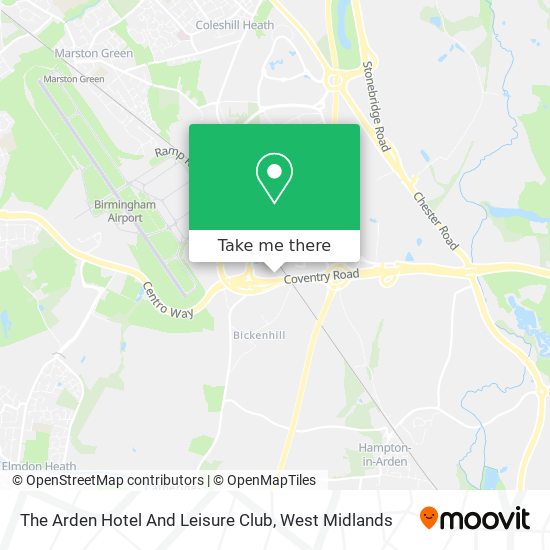 The Arden Hotel And Leisure Club map