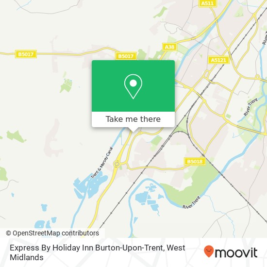 Express By Holiday Inn Burton-Upon-Trent map
