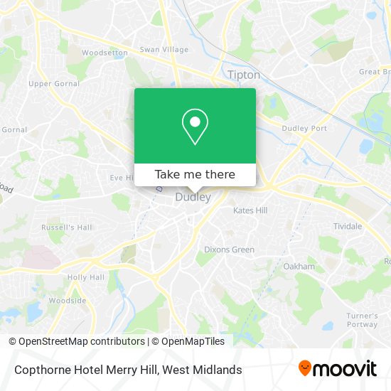 Copthorne Hotel Merry Hill map