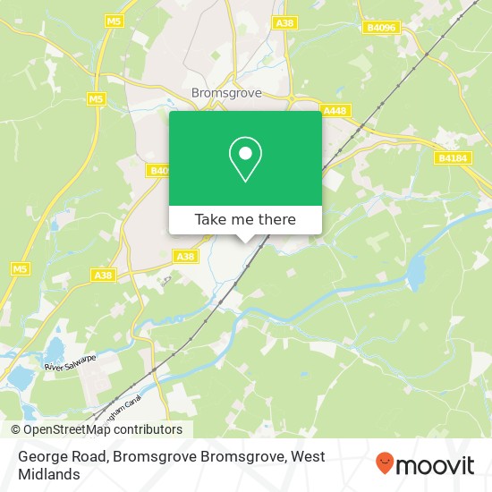 George Road, Bromsgrove Bromsgrove map