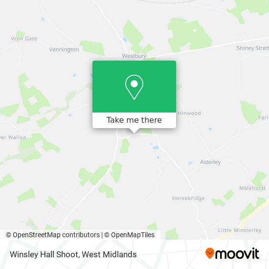 Winsley Hall Shoot map