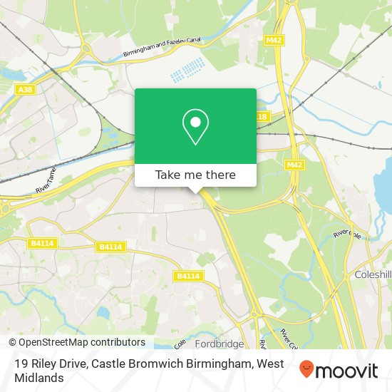 19 Riley Drive, Castle Bromwich Birmingham map