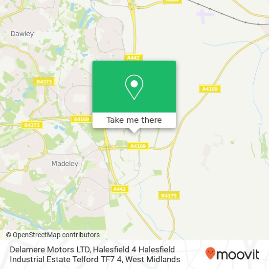 Delamere Motors LTD, Halesfield 4 Halesfield Industrial Estate Telford TF7 4 map