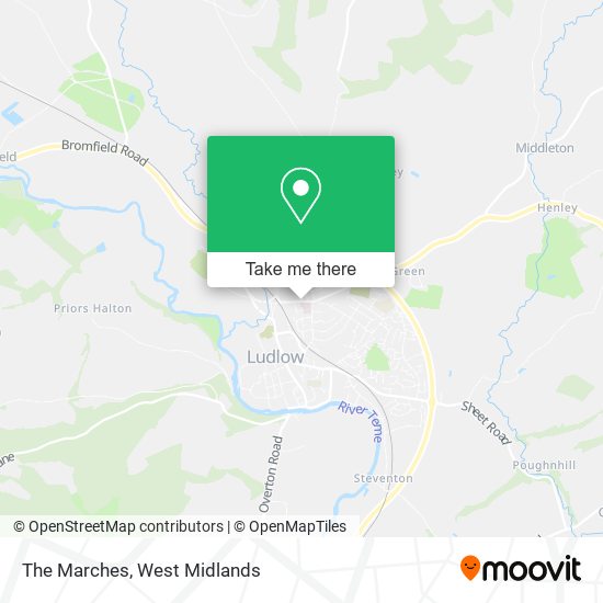 The Marches map
