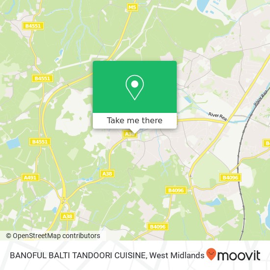 BANOFUL BALTI TANDOORI CUISINE map