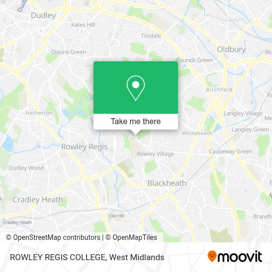 ROWLEY REGIS COLLEGE map
