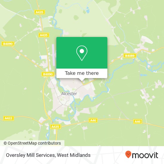 Oversley Mill Services map