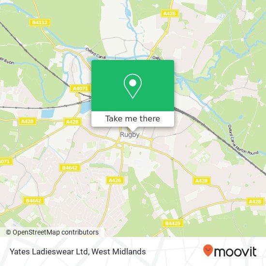 Yates Ladieswear Ltd map