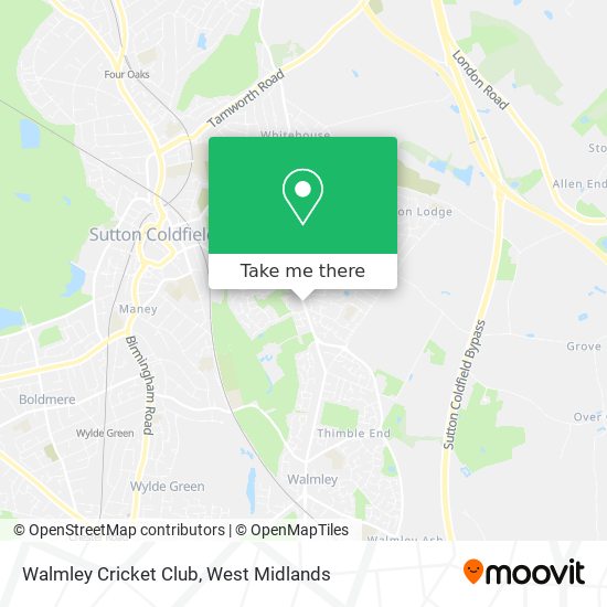 Walmley Cricket Club map