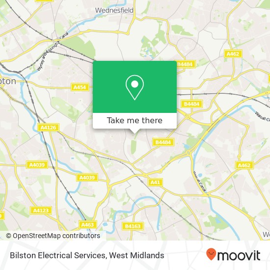 Bilston Electrical Services map