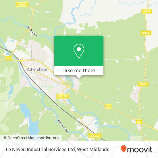 Le Neveu Industrial Services Ltd map