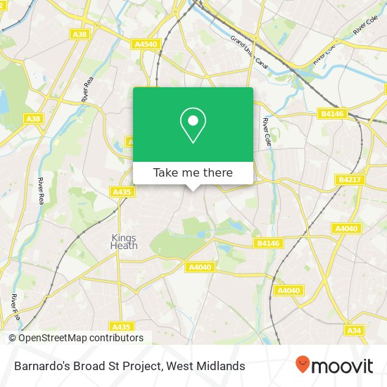 Barnardo's Broad St Project map