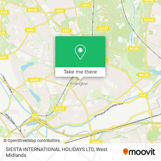 SIESTA INTERNATIONAL HOLIDAYS LTD map