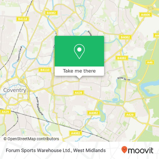 Forum Sports Warehouse Ltd. map