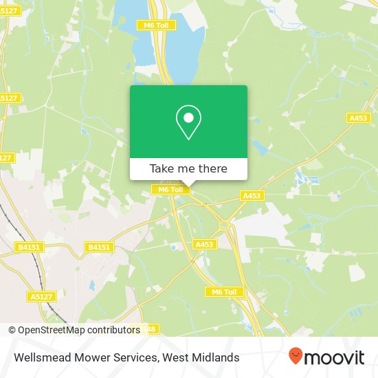 Wellsmead Mower Services map
