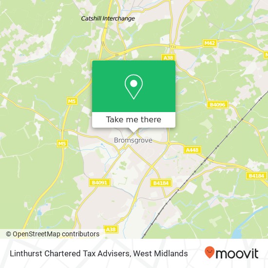 Linthurst Chartered Tax Advisers map