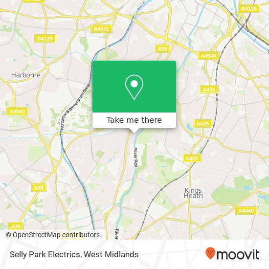 Selly Park Electrics map