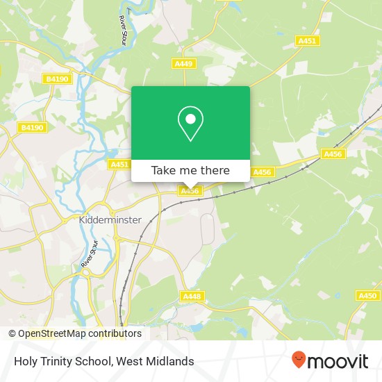 Holy Trinity School map