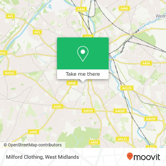 Milford Clothing map