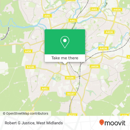 Robert G Justice map