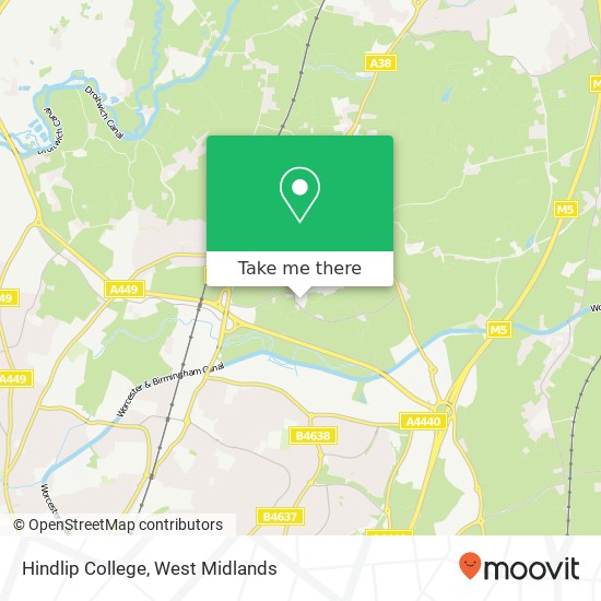 Hindlip College map