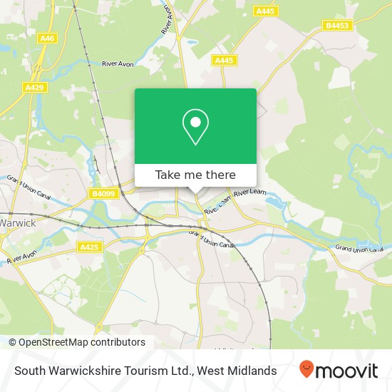 South Warwickshire Tourism Ltd. map