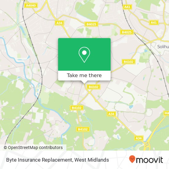Byte Insurance Replacement map