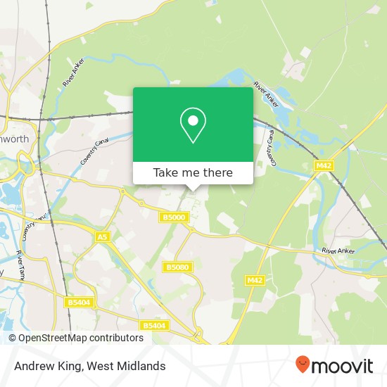 Andrew King map