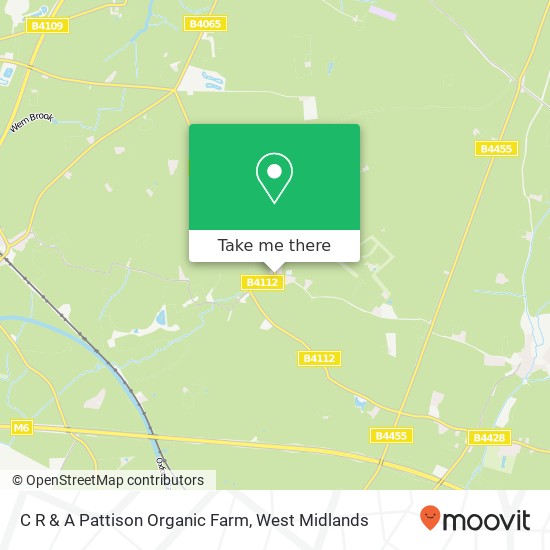 C R & A Pattison Organic Farm map