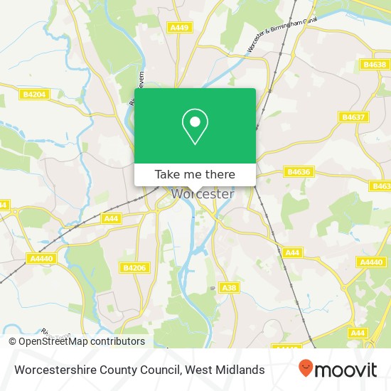 Worcestershire County Council map