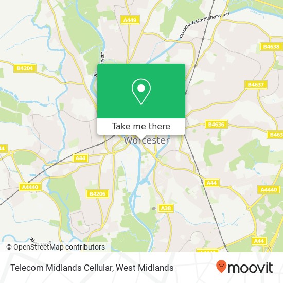 Telecom Midlands Cellular map