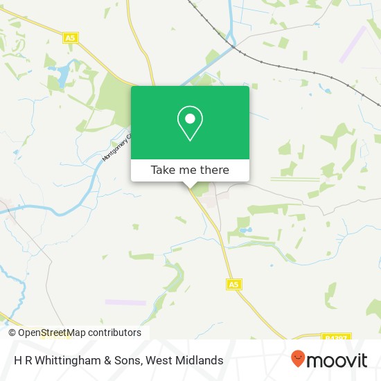 H R Whittingham & Sons map