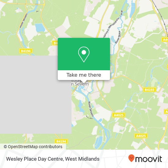 Wesley Place Day Centre map