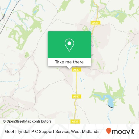 Geoff Tyndall P C Support Service map