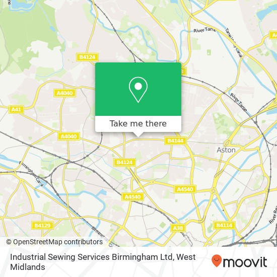 Industrial Sewing Services Birmingham Ltd map