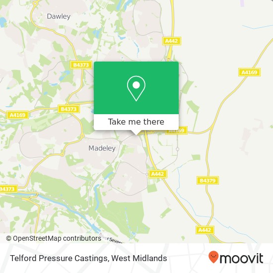 Telford Pressure Castings map