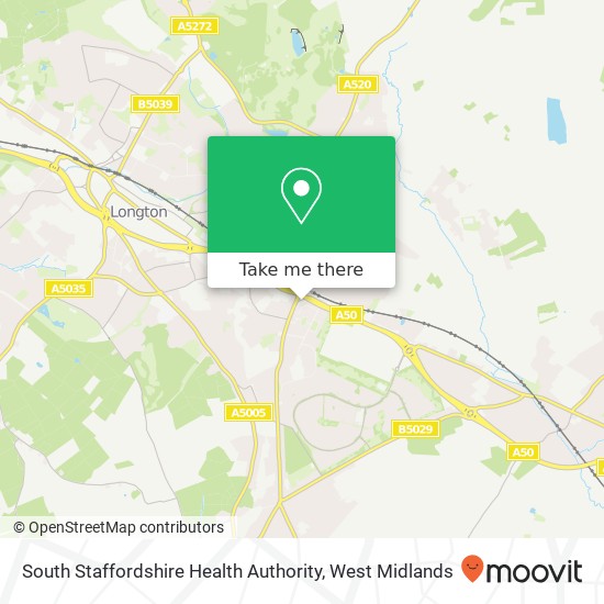 South Staffordshire Health Authority map