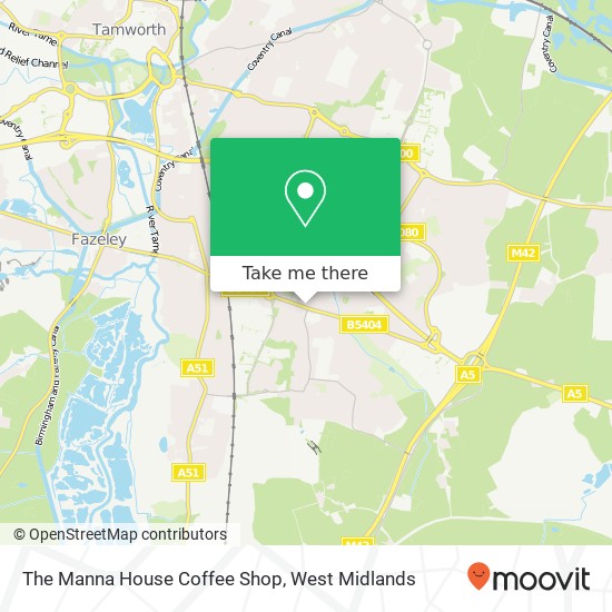 The Manna House Coffee Shop map