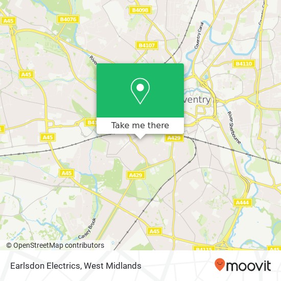 Earlsdon Electrics map