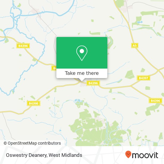 Oswestry Deanery map