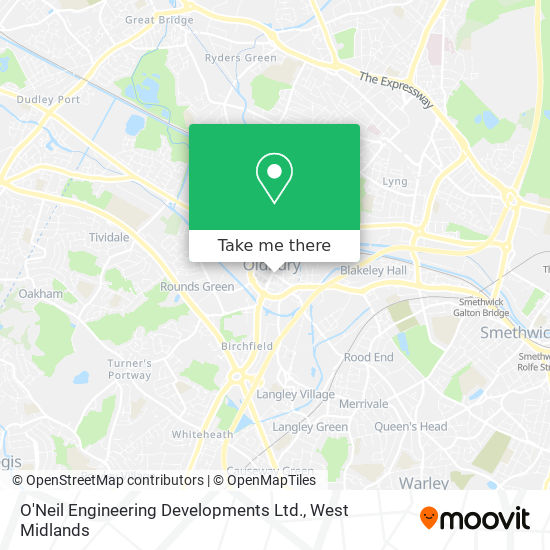 O'Neil Engineering Developments Ltd. map