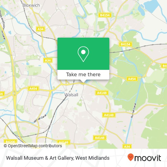 Walsall Museum & Art Gallery map