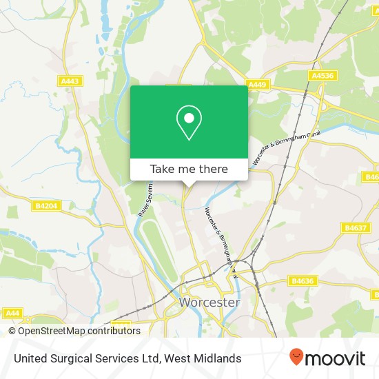 United Surgical Services Ltd map
