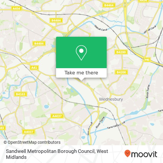 Sandwell Metropolitan Borough Council map