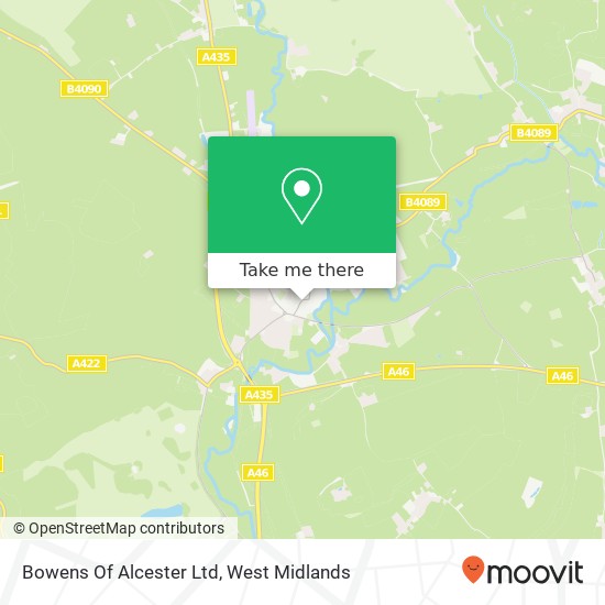 Bowens Of Alcester Ltd map