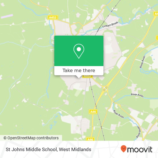 St Johns Middle School map