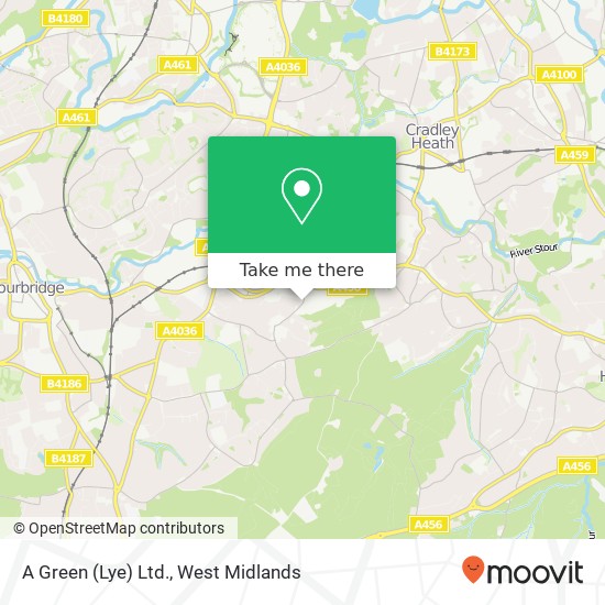 A Green (Lye) Ltd. map