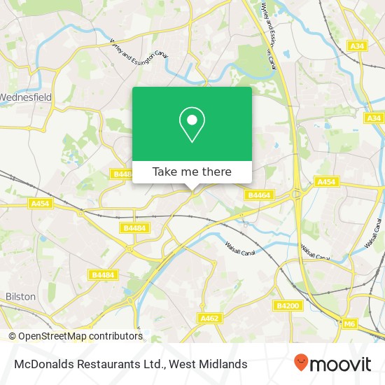 McDonalds Restaurants Ltd. map